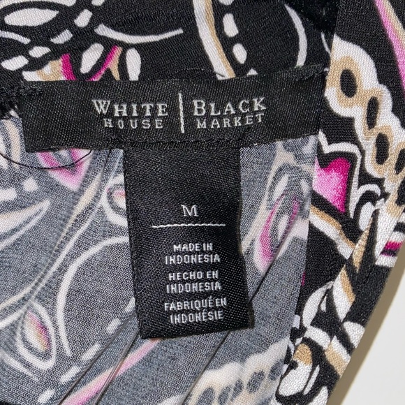 White House Black Market Printer Halter Tunic Top - Picture 10 of 11